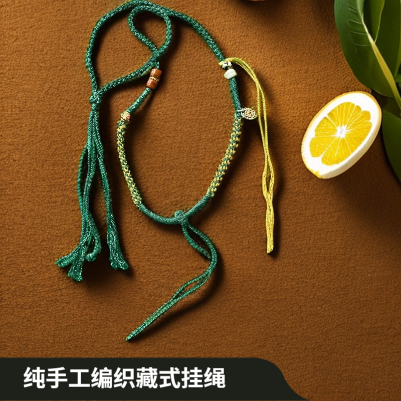 民族风纯手工编织唐卡玉佩吊坠专用绳子DIY平安扣吊坠挂绳项链绳D