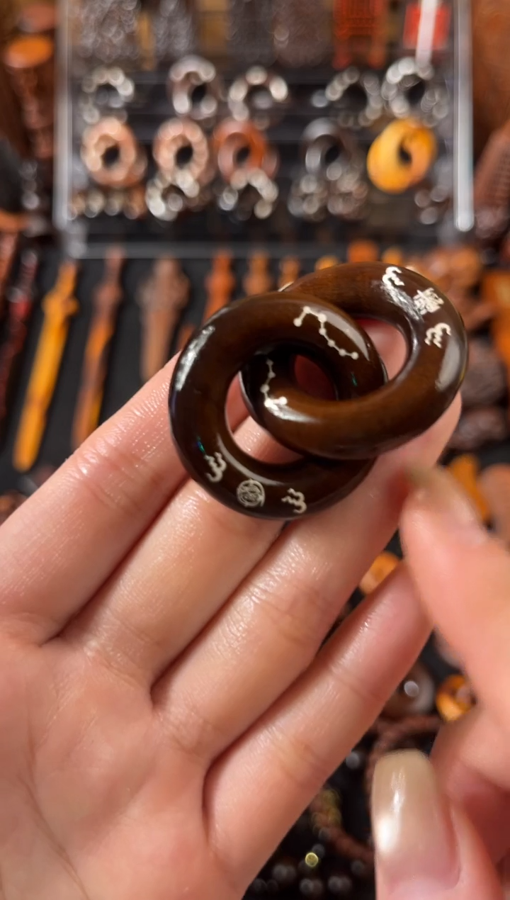 木雷枣玉化 1.6双面镶银金光 雨渐耳