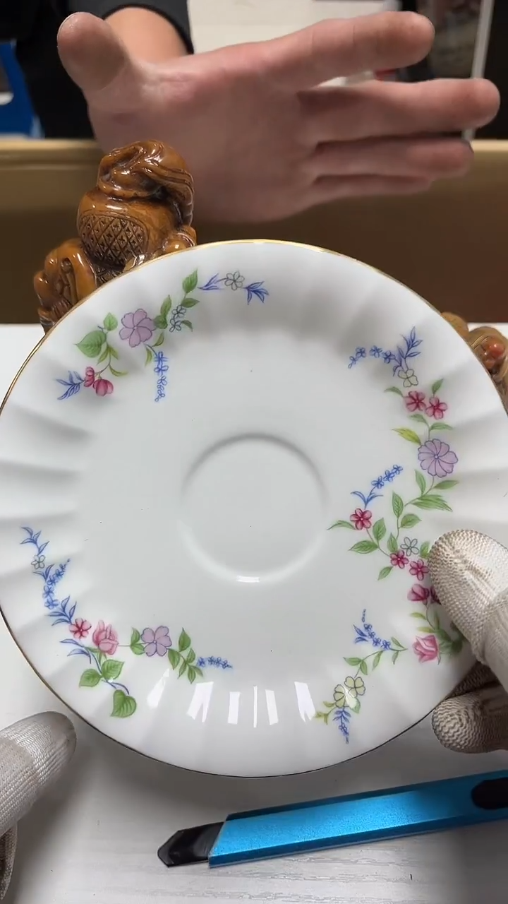 瓷片工艺品杂项勇**心3047