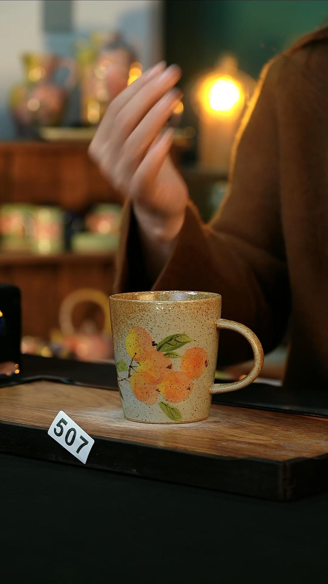 【闪购商品】杯手绘心瓷陶瓷浮力