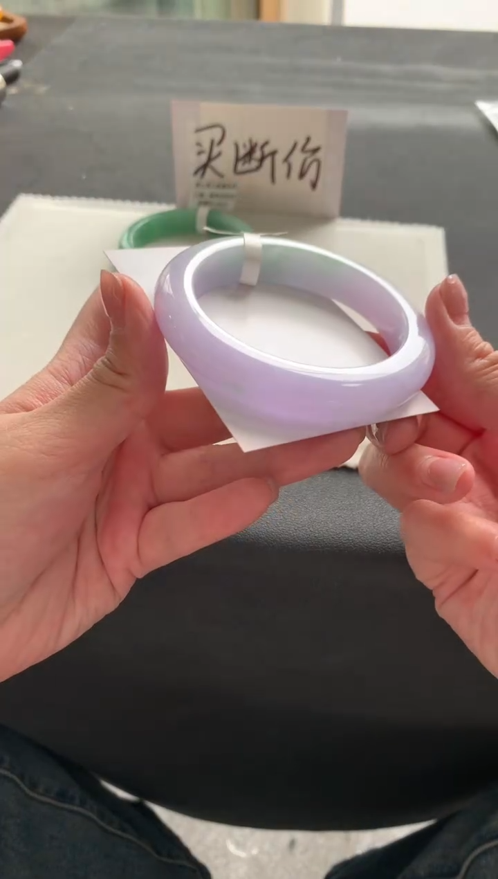 【闪购商品】翡翠手镯未镶嵌56正圈Y1325买断