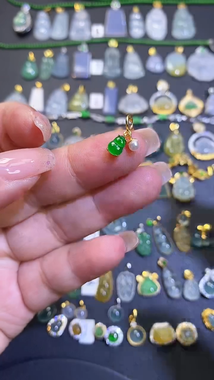 【闪购商品】翡翠银S925镶嵌吊坠(不含链)1
