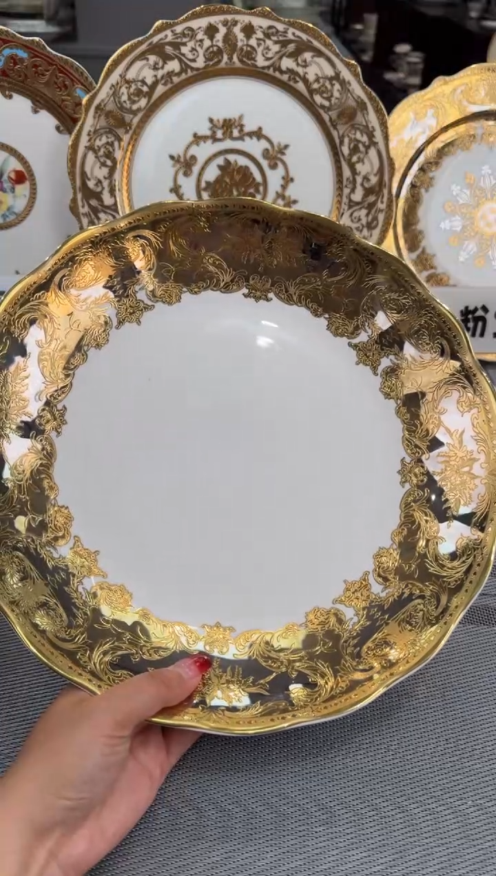 【闪购商品】瓷片12英寸窝盘 1个 微瑕   福利价