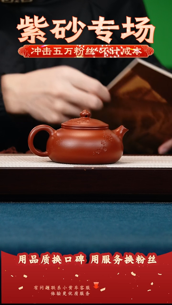 茶壶紫砂大红袍 寒江 暗香梅花