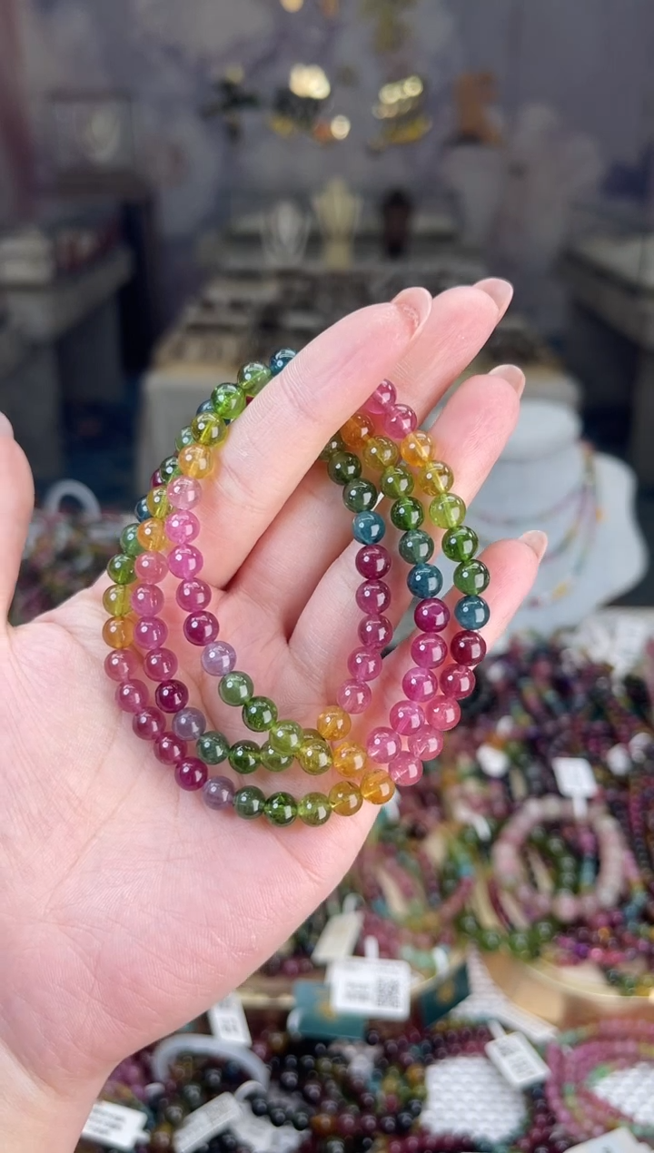 【闪购商品】碧玺/未镶嵌6mm+碧玺多圈多样性发货