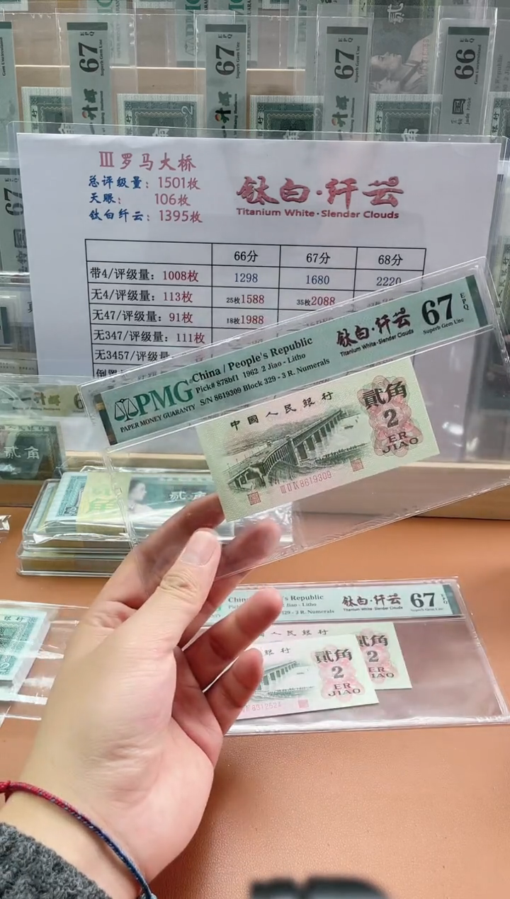 【闪购商品】三版贰角钛白纤云PMG67分无47不挑号