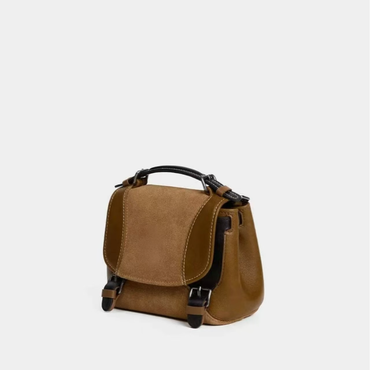 女包吉吉邮差双肩包栗子棕（622）