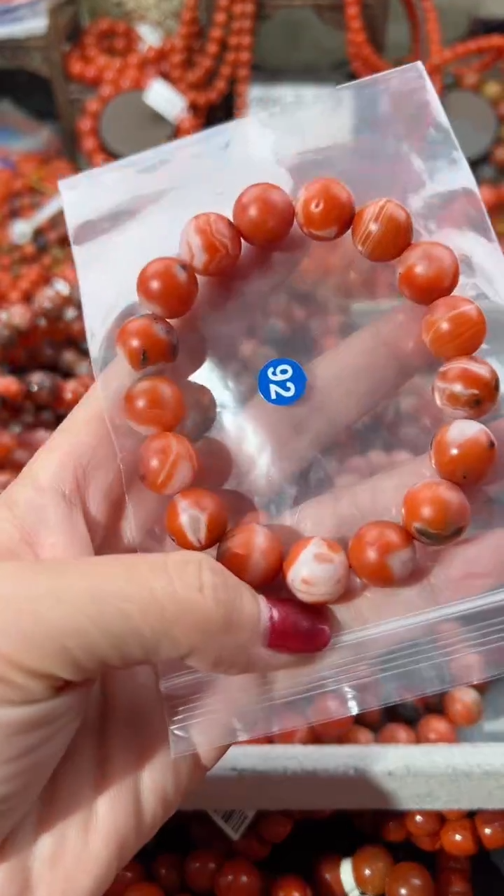 【闪购商品】南红玛瑙手串未镶嵌12