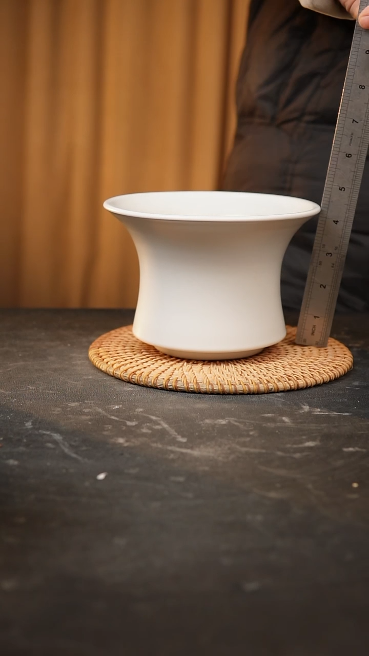 【闪购商品】瓷片泥泥手工花盆口15