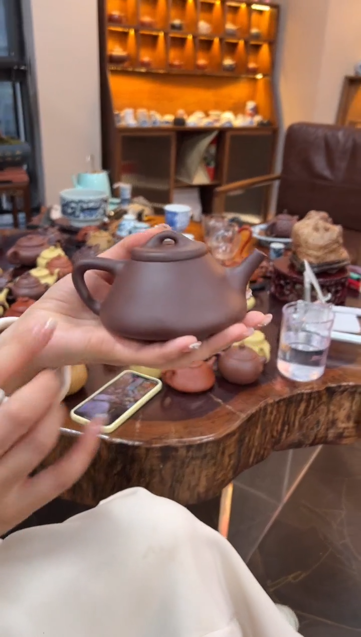 【闪购商品】紫砂茶壶【头哥手工壶】子冶石瓢底槽清光素器