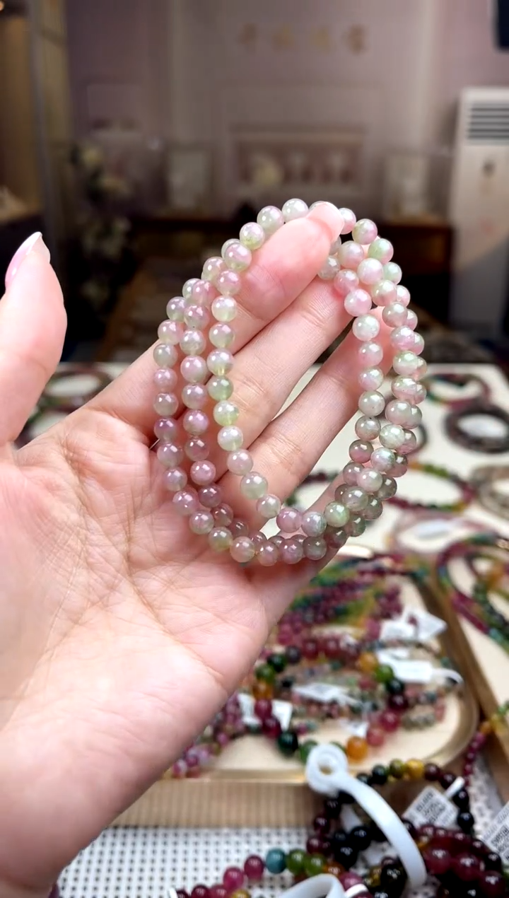 【闪购商品】碧玺/未镶嵌5mm+碧玺多圈多样性发货