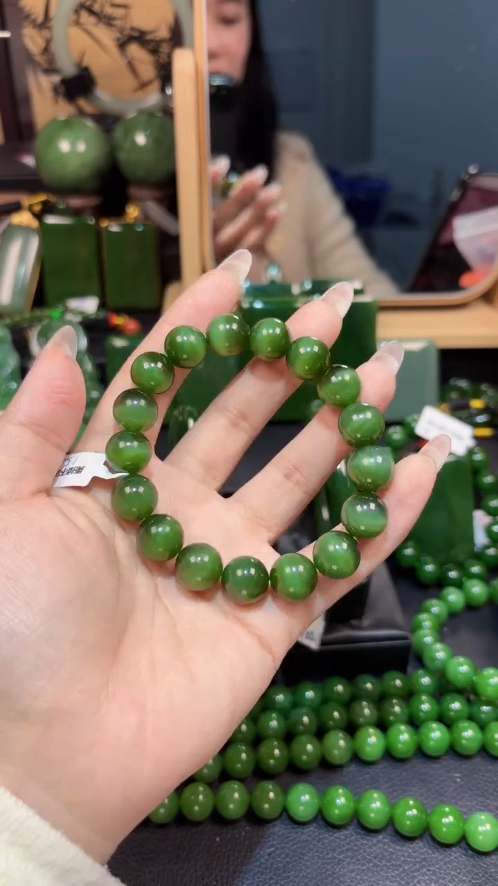 【闪购商品】和田玉（碧玉）手串未镶嵌1