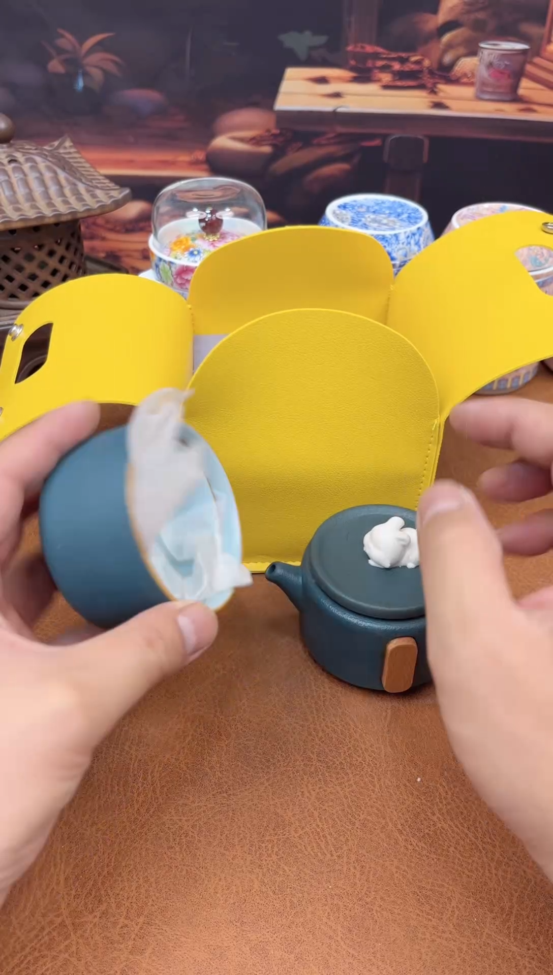 【闪购商品】陶瓷茶具摆件茶叶罐