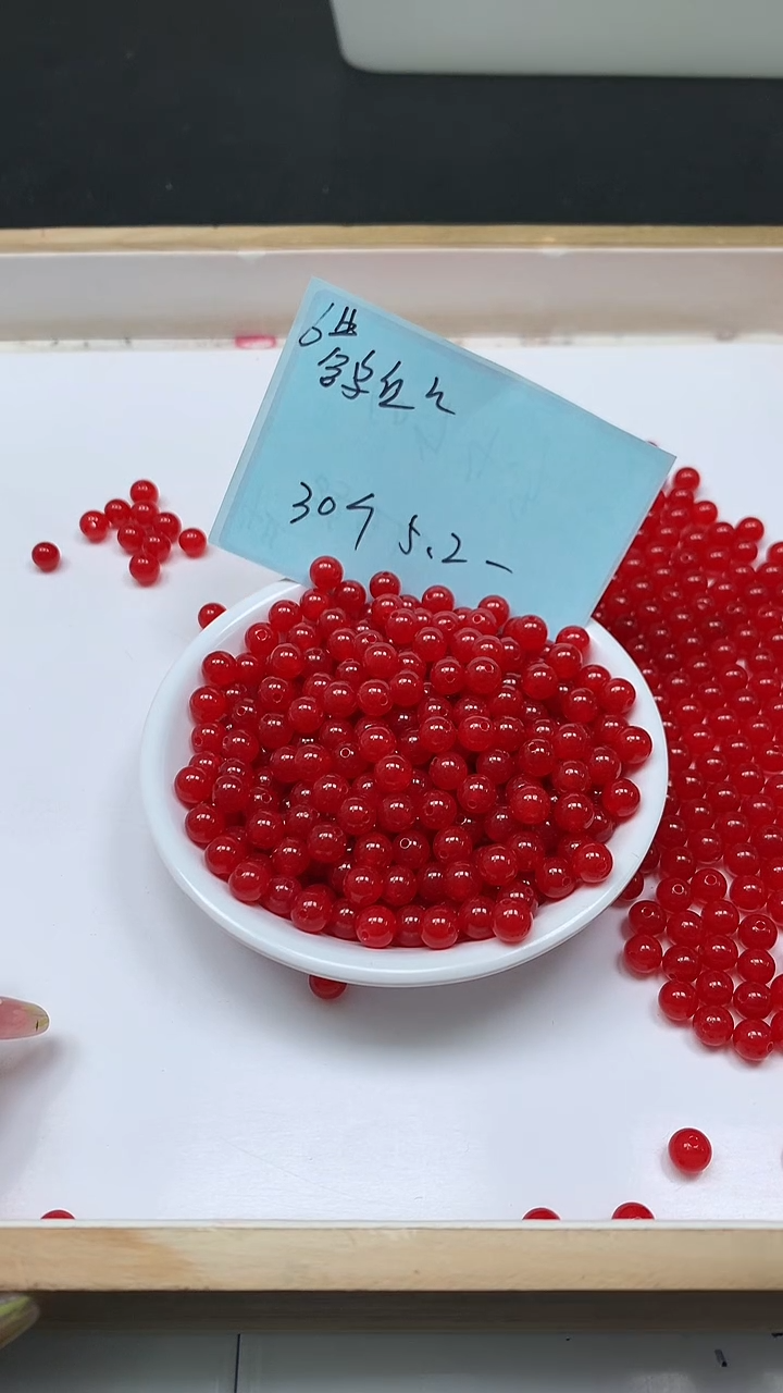 未镶嵌散珠玛瑙/玉髓C549 鸽血红6mm30颗5.2元