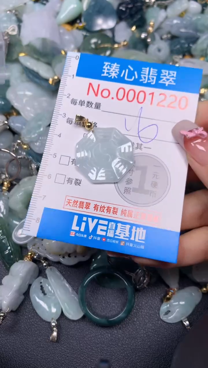 【闪购商品】翡翠颈饰未镶嵌含绳0001220