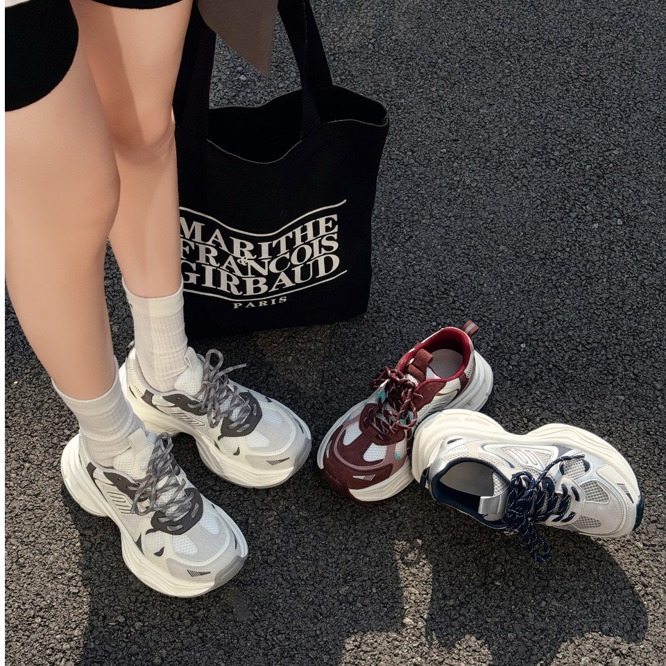 【断码清仓】时尚拼色老爹鞋 厚底轻便百搭休闲运动鞋 MSBE 1955