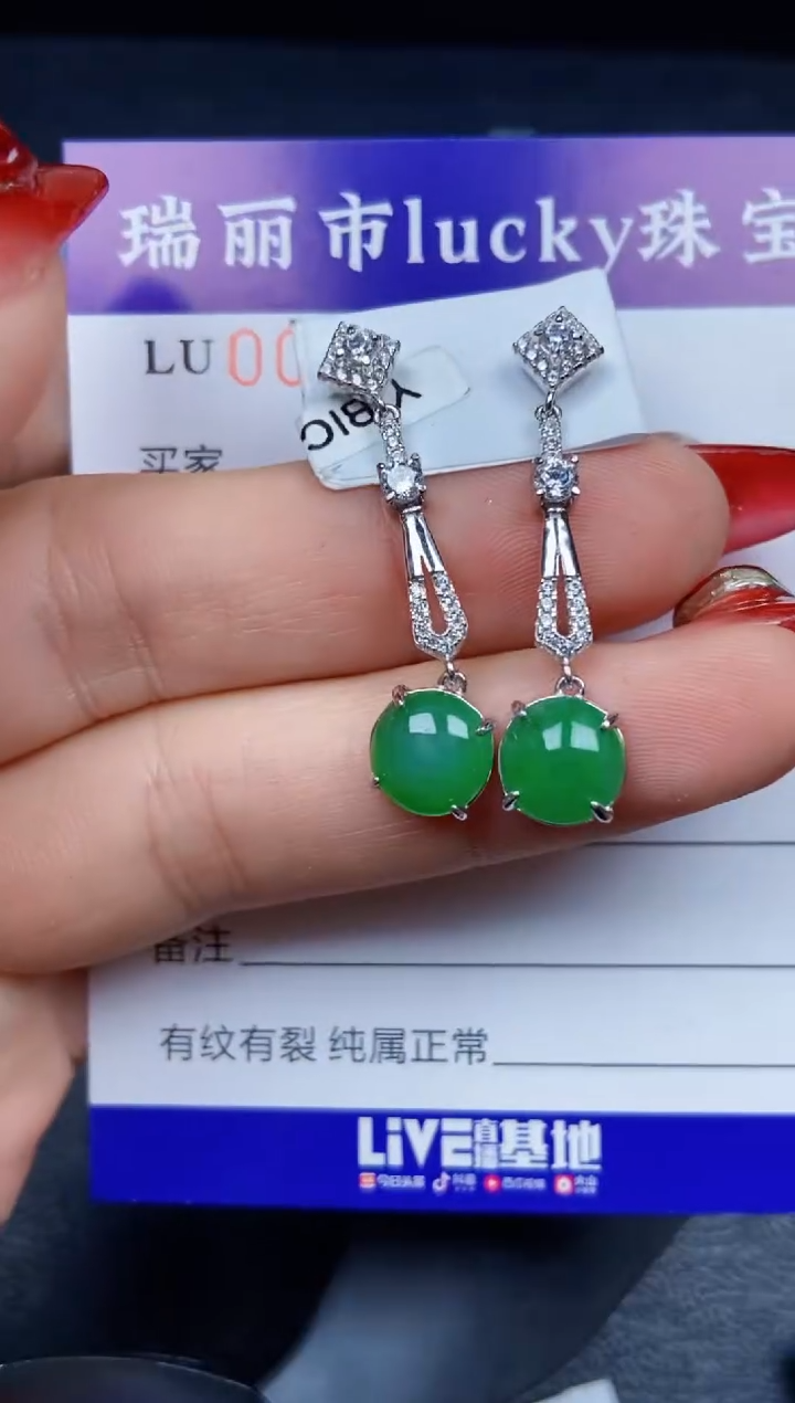 【闪购商品】翡翠颈饰银S925镶嵌7971