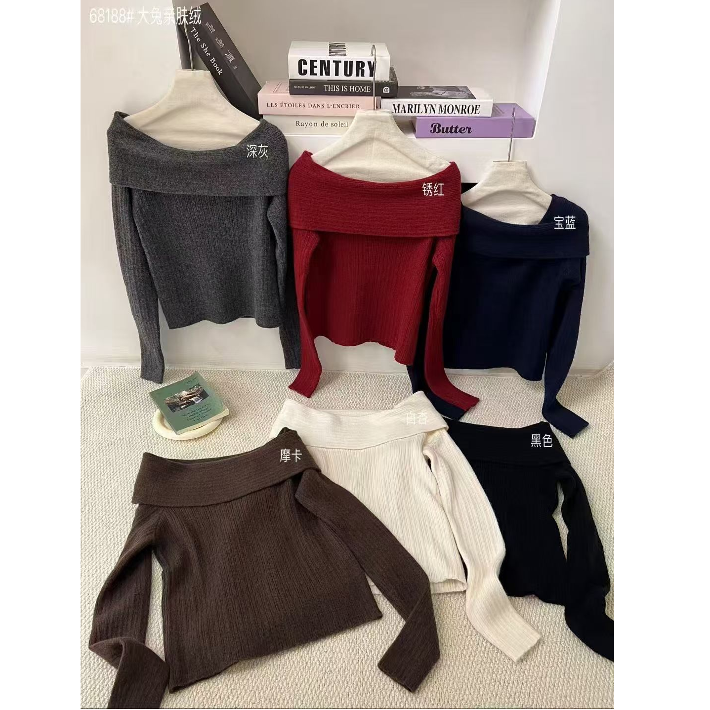 必买一字肩！爆炸厚实氛围感拉满！！！