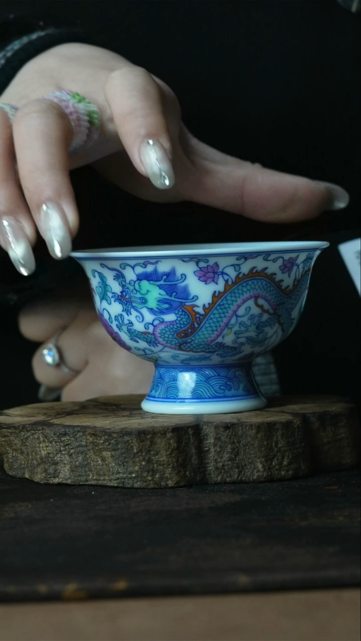 【闪购商品】杯景德镇陶瓷善听斗彩