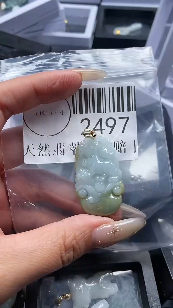 颈饰未镶嵌翡翠2497