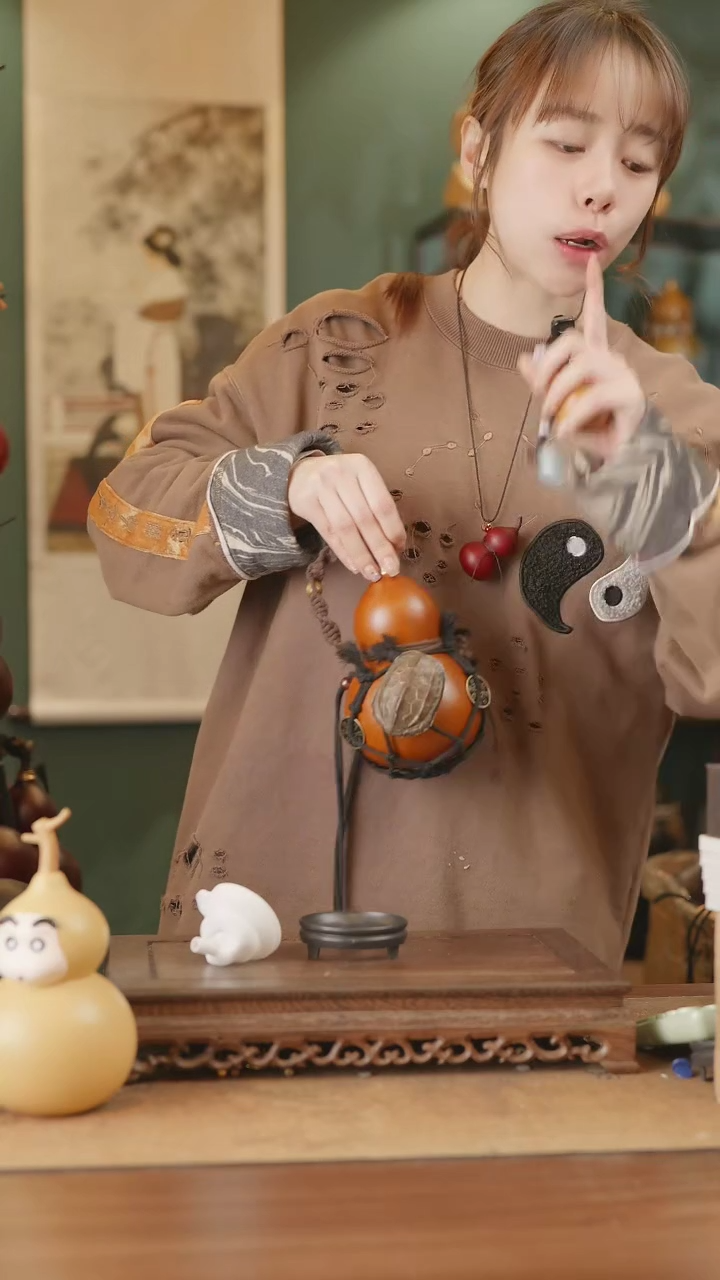 【闪购商品】60号精品天然大漆工艺防渗内胆酒葫芦~