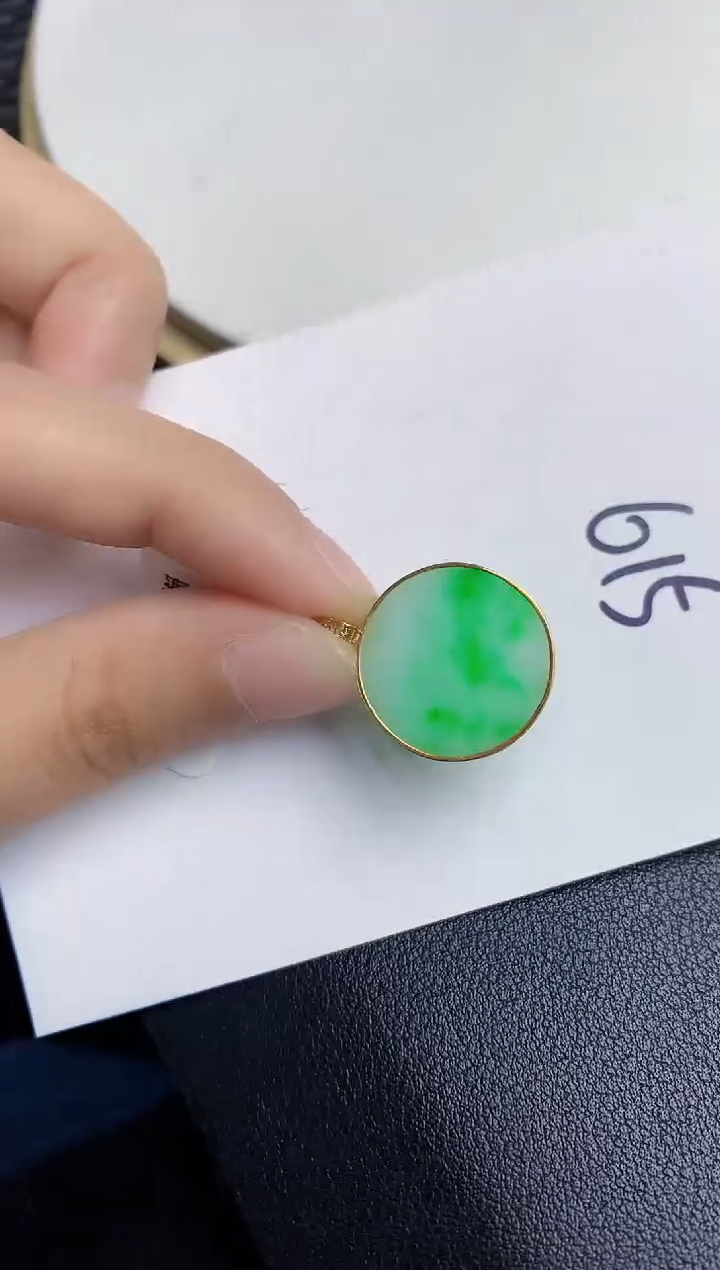 【闪购商品】翡翠颈饰18K金镶嵌000000000