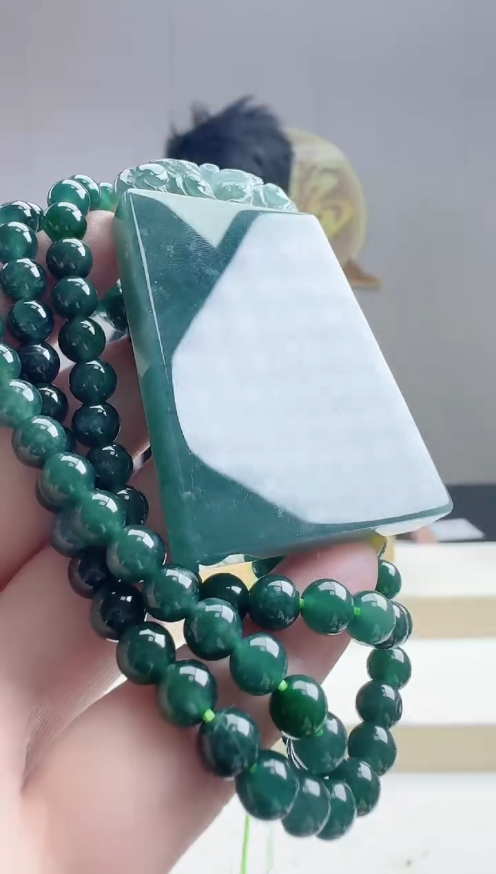 颈饰未镶嵌翡翠天然A货翡翠  多样性随机发其一