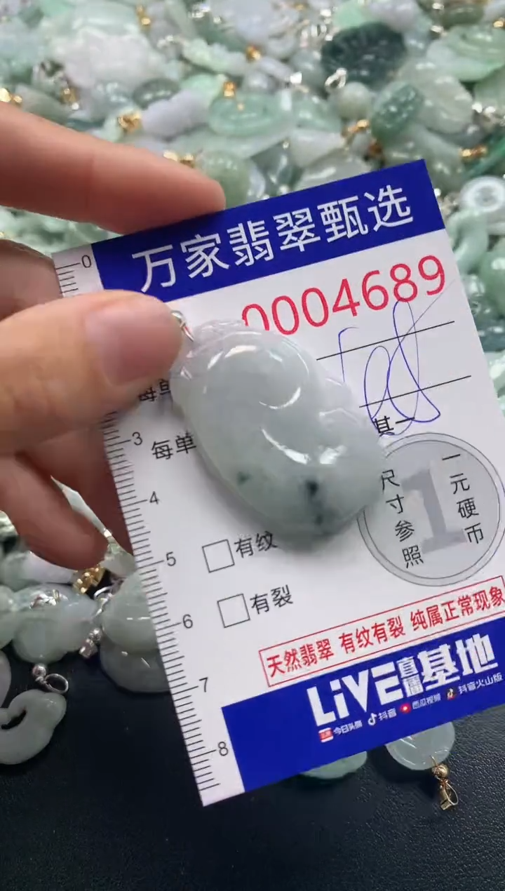 吊坠(不含链)未镶嵌翡翠4689