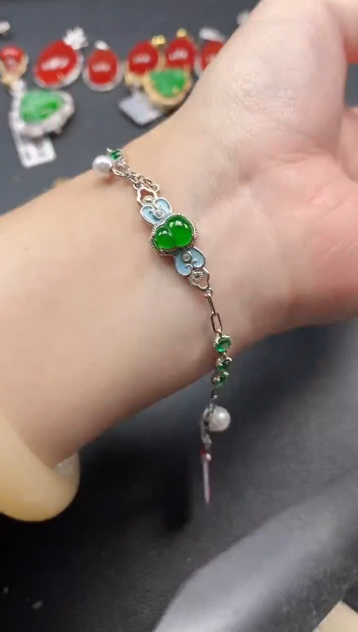 银S925镶嵌戒指翡翠51511