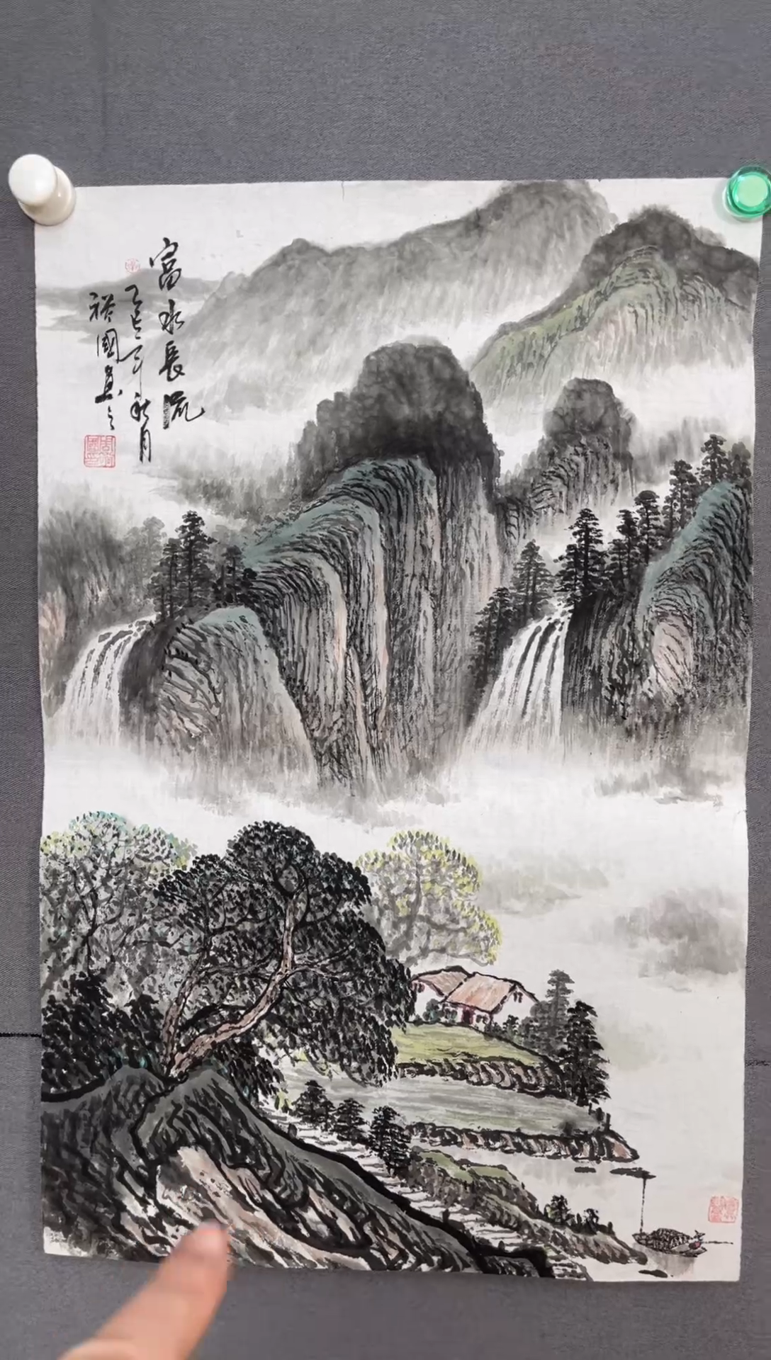 国画国画山水花鸟作品