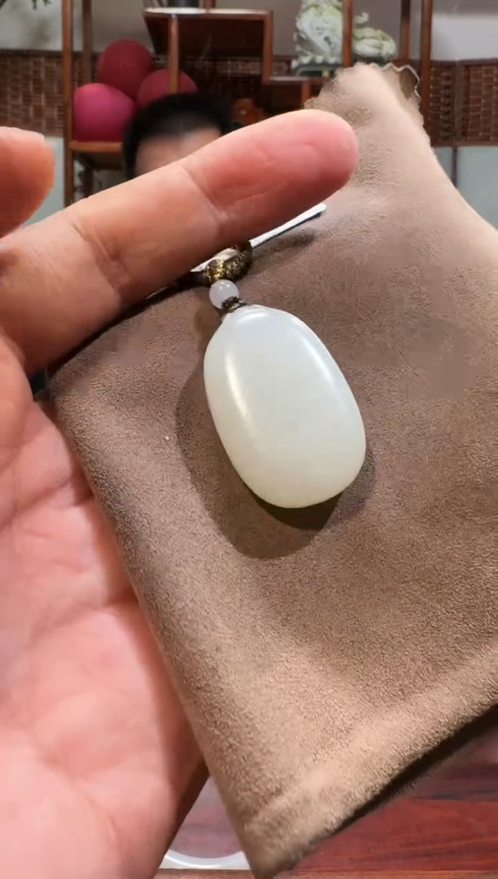 【闪购商品】和田玉吊坠未镶嵌 1430平安牌 