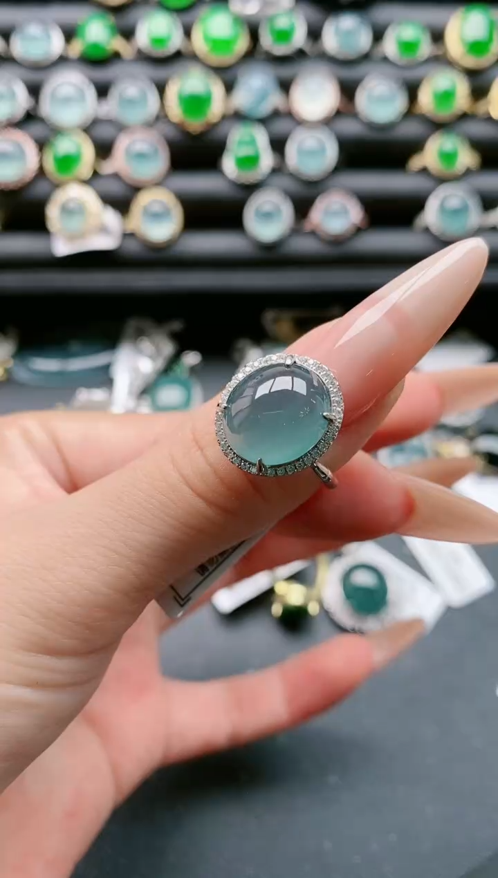 【闪购商品】翡翠戒指银S925镶嵌11111111