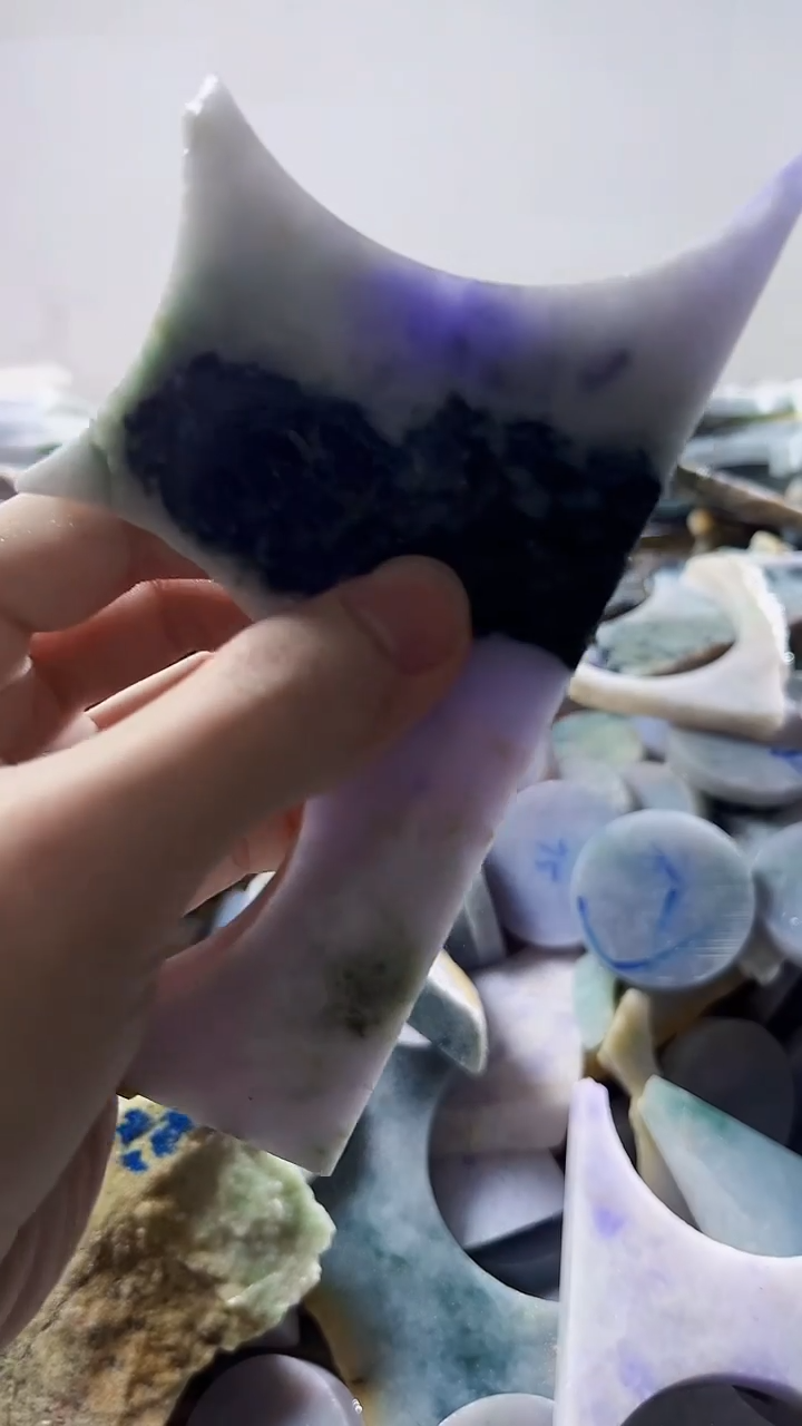 【闪购商品】翡翠裸石缅甸翡翠A货文818