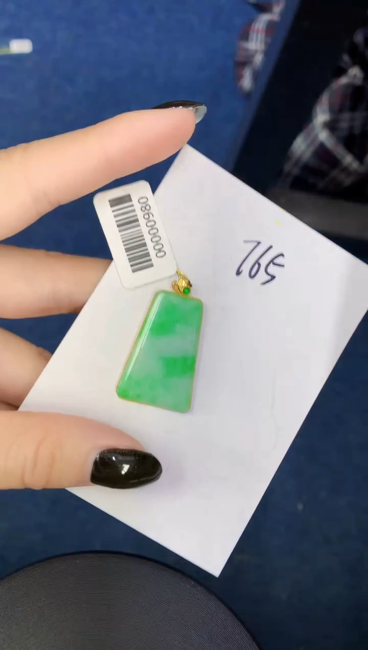 【闪购商品】翡翠颈饰18K金镶嵌000000000