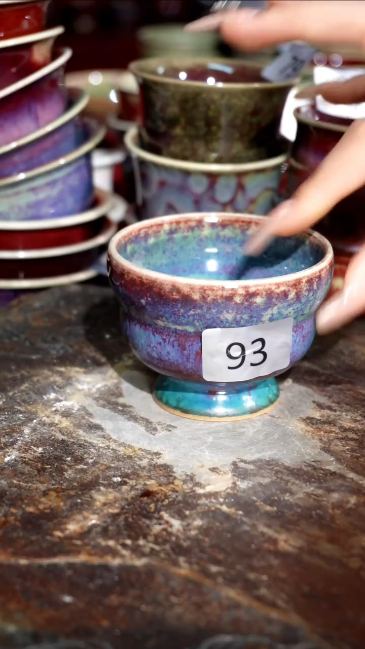 摆件精品窑变钧瓷茶器