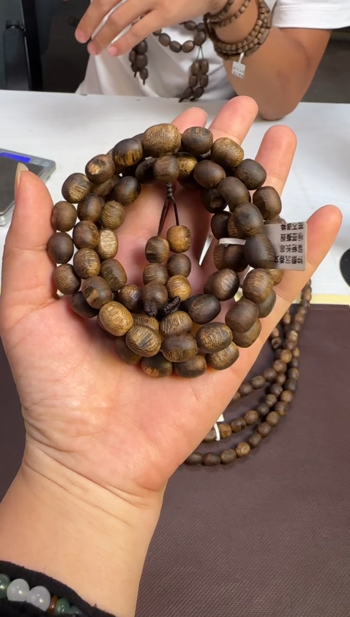 手串沉香99沉国香绿棋沉香张勺子留疤长串30g+多样性发1
