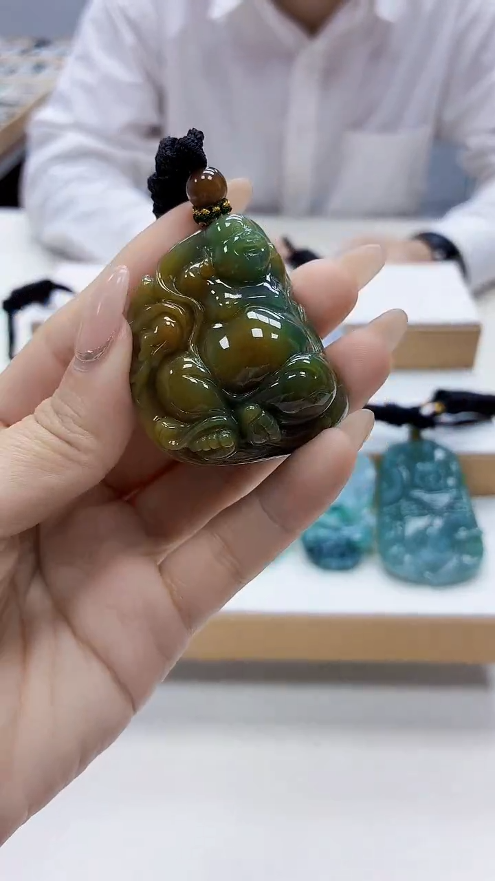 未镶嵌定制翡翠5028ty-毛货挂件44