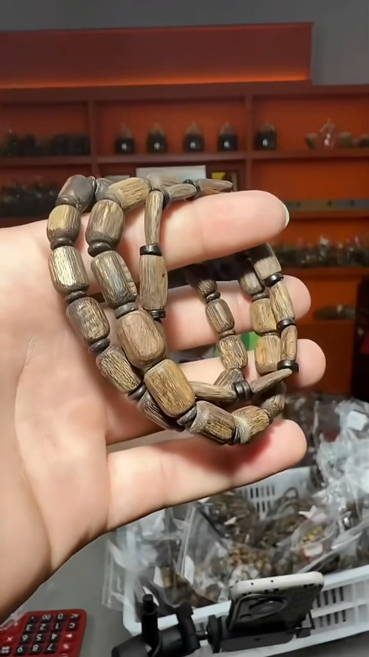 沉香手串193号沉水文莱发三条多样性发一