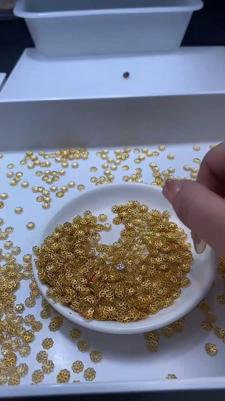 银S800镶嵌颈饰玛瑙/玉髓x826金花托6mm*60颗