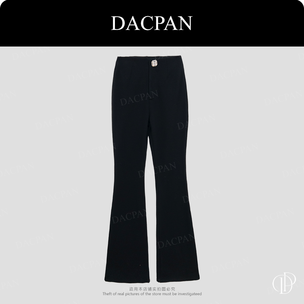 DACPAN-“十克拉”定制方钻扣高腰微喇裤   2025/盼·PP 9581