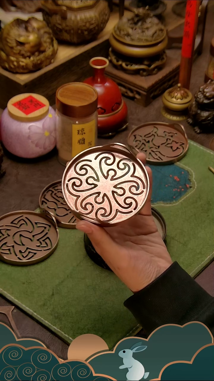 铜 红铜双耳9cm 芯蕊