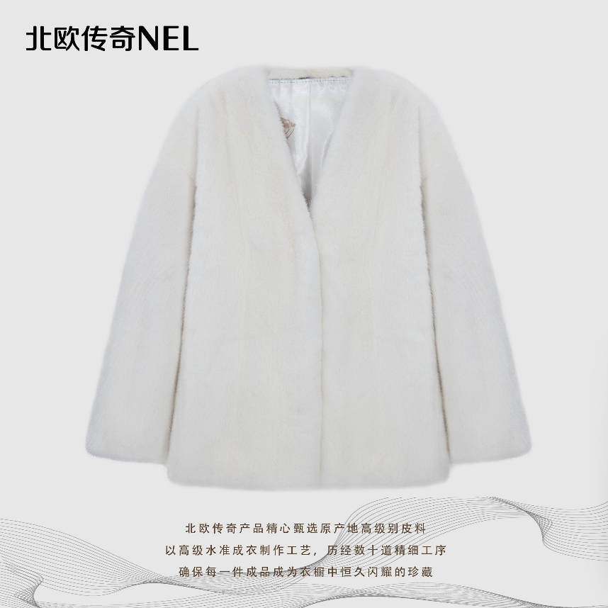 【新东方专属】北欧传奇华府盛装 进口水貂外套26818 