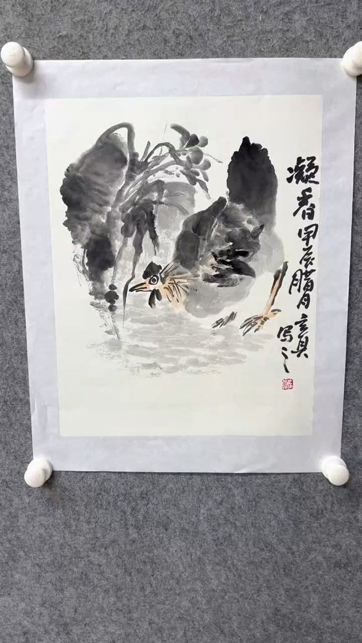 国画写意画花鸟画手绘