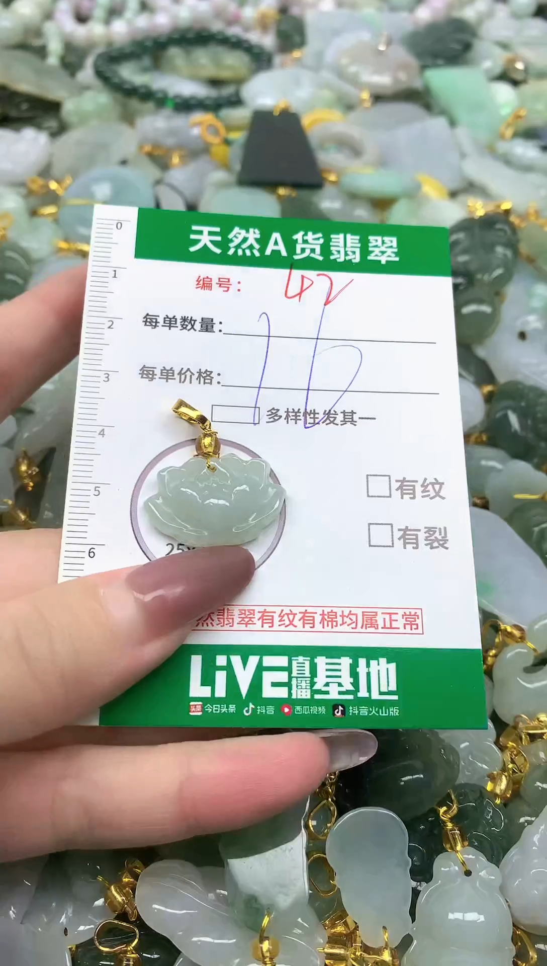 颈饰未镶嵌翡翠未镶嵌a货翡翠-42