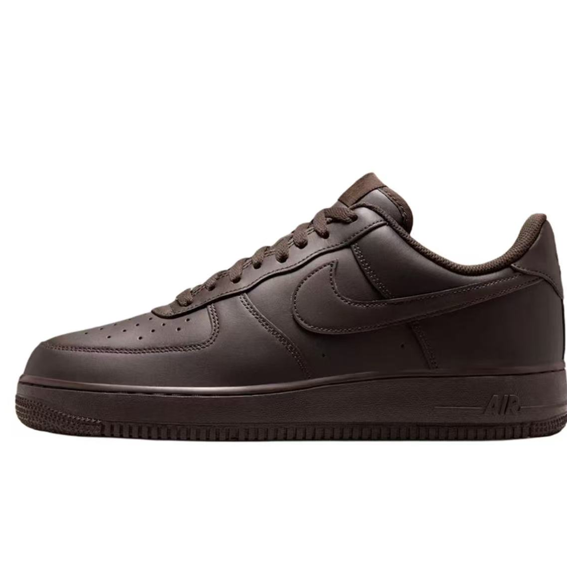 NIKE耐克男鞋Air Force 1 深咖色空军休闲低帮板鞋IH1698-200
