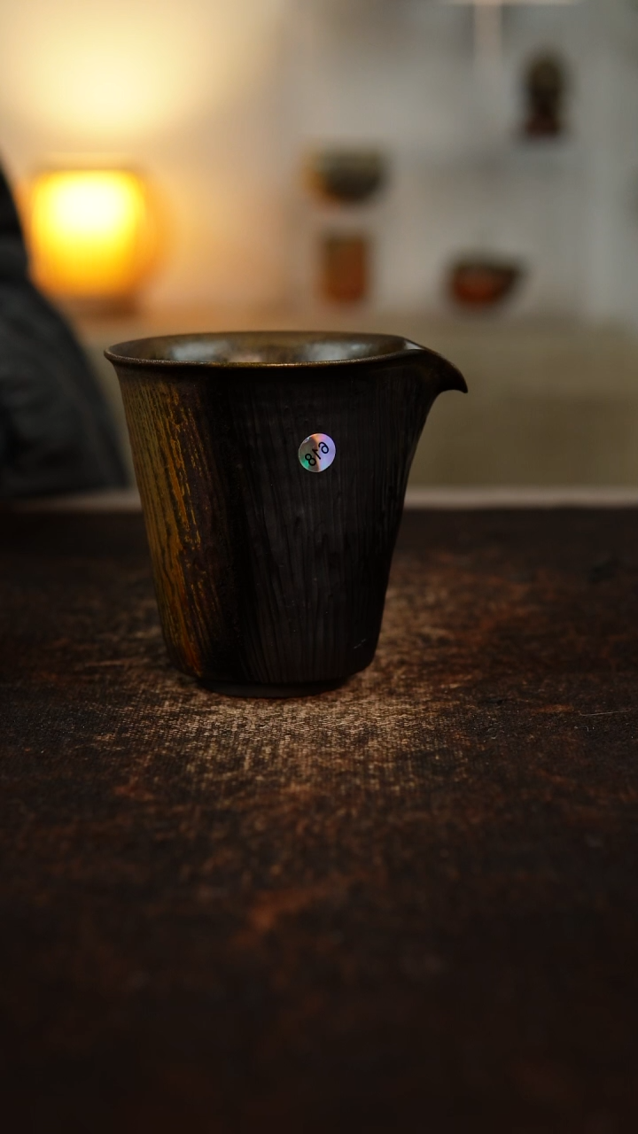 柴烧裸烧 乌金公道杯  200cc  618