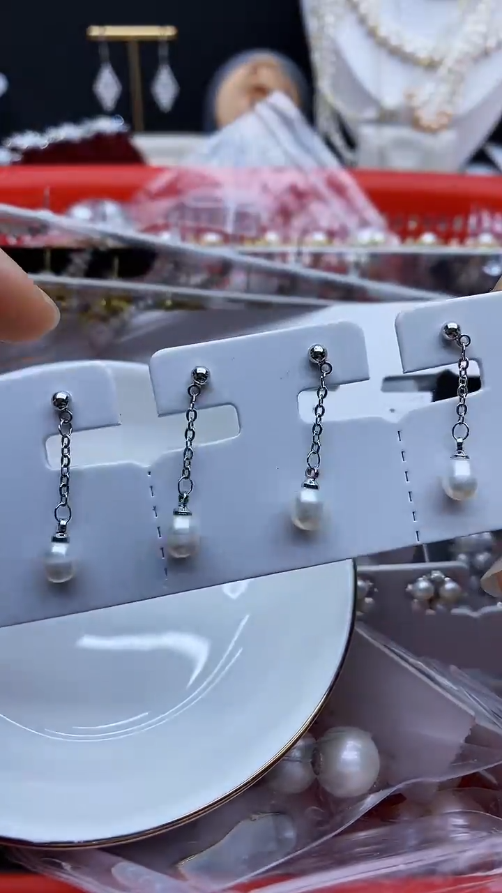 未镶嵌耳环淡水珍珠耳环多样性发其一