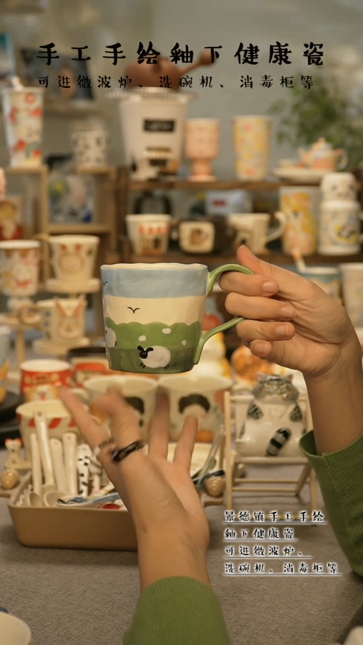 【闪购商品】杯陶瓷景德镇高温釉下彩@A646