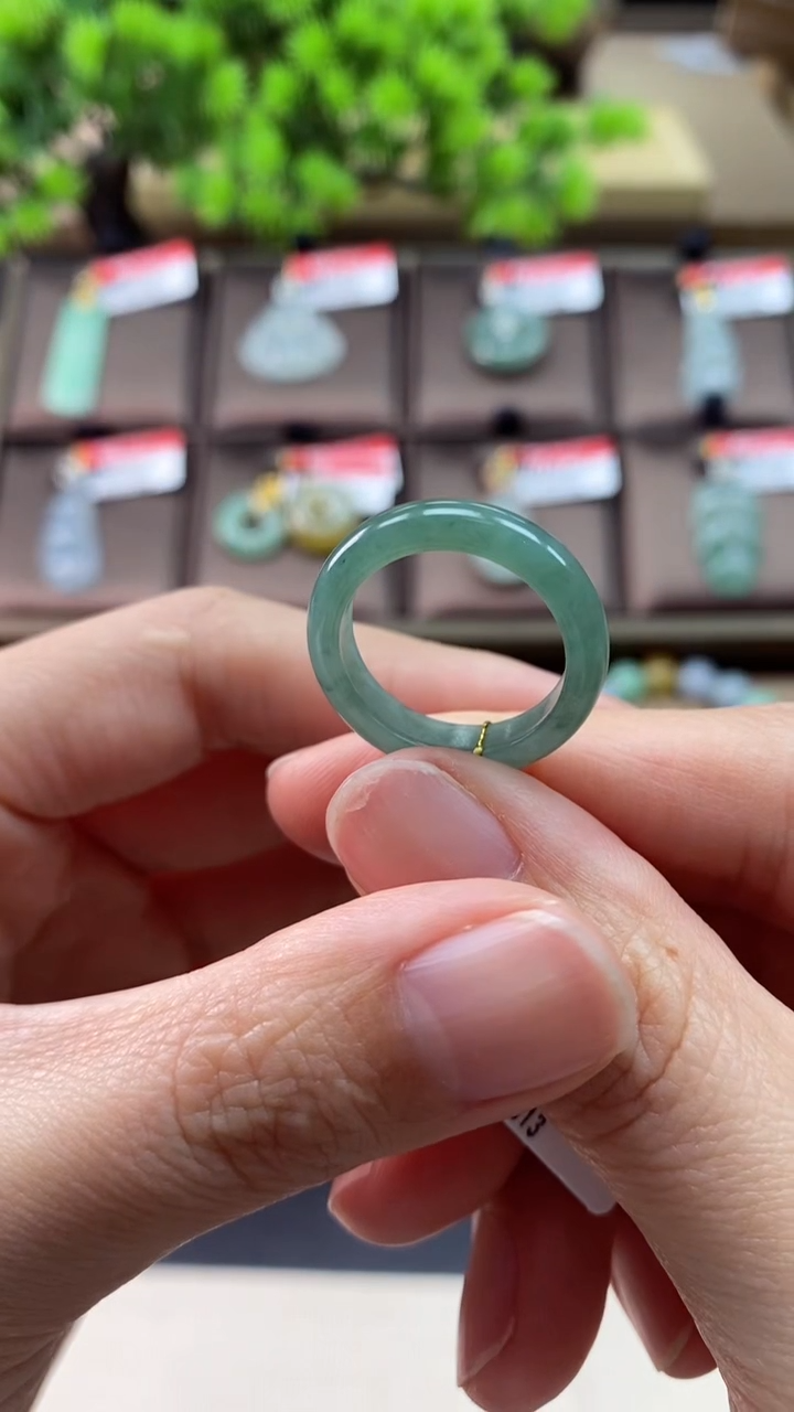 【闪购商品】翡翠戒圈未镶嵌14号戒圈