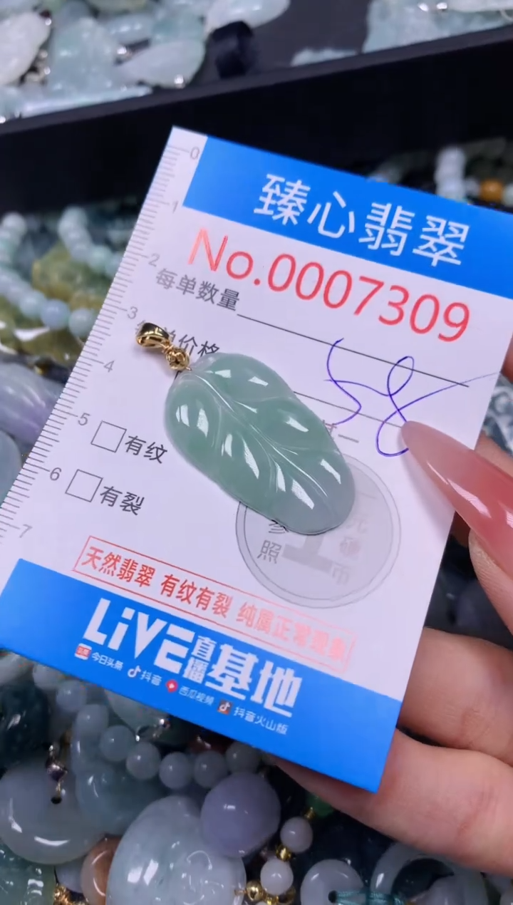 【闪购商品】翡翠颈饰未镶嵌含绳0007309